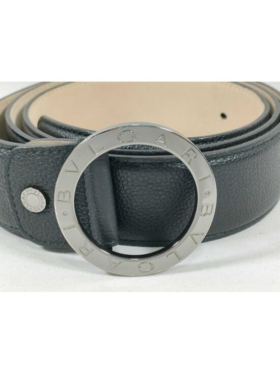 Bvlgari Belt Man Black Gray Silver main image 6
